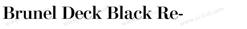 Brunel Deck Black Re字体转换